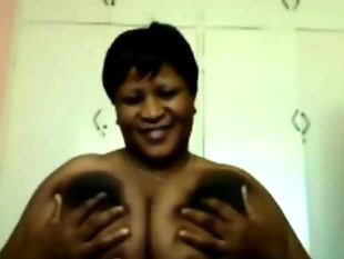 Ebony bbw with large breasts