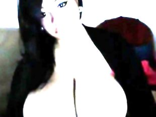 Busty latin showing her huge tits
