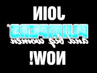 Fat blonde babuci pulls her stomach out of the way