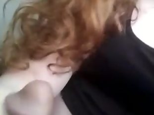 19 yr old bbw redhead deepthroats boyfriend