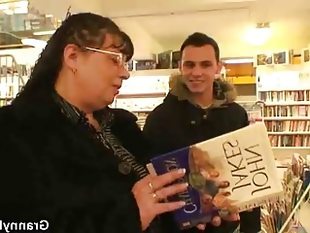 Banging the bookworm granny