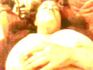 Young chubby bbw rubbing and sucking her big saggy