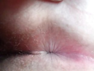 My bbw wife's winking her asshole while i play
