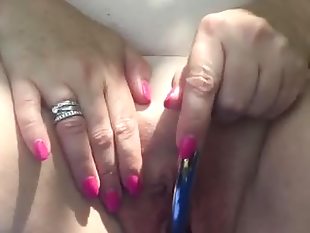 Orgasm in the garden