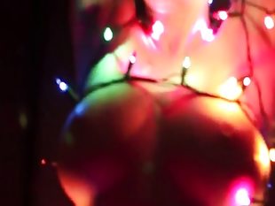 Hot wife in christmas dance