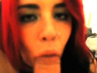 Greatest amateur blowjob by busty redhead latina
