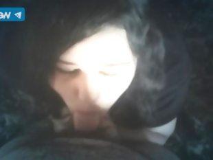 Tit smacking blowjob