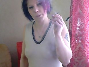 Bbw milf speed smoking