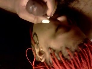 Ebony freak sloppy toppy