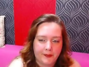 Fat cam slut masturbates